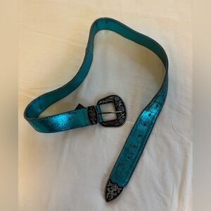 Free People Glitter Blue Western Belt